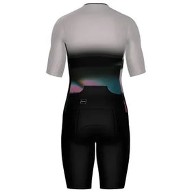 Santini Viper Long Distance Trisuit (Short Sleeve)-Black