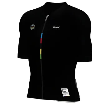 Santini UCI World Champion Mondo Unisex Jersey-Black