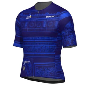 Santini Tour De France Arrivee Arc De Triomphe Unisex Jersey-Marine Blue