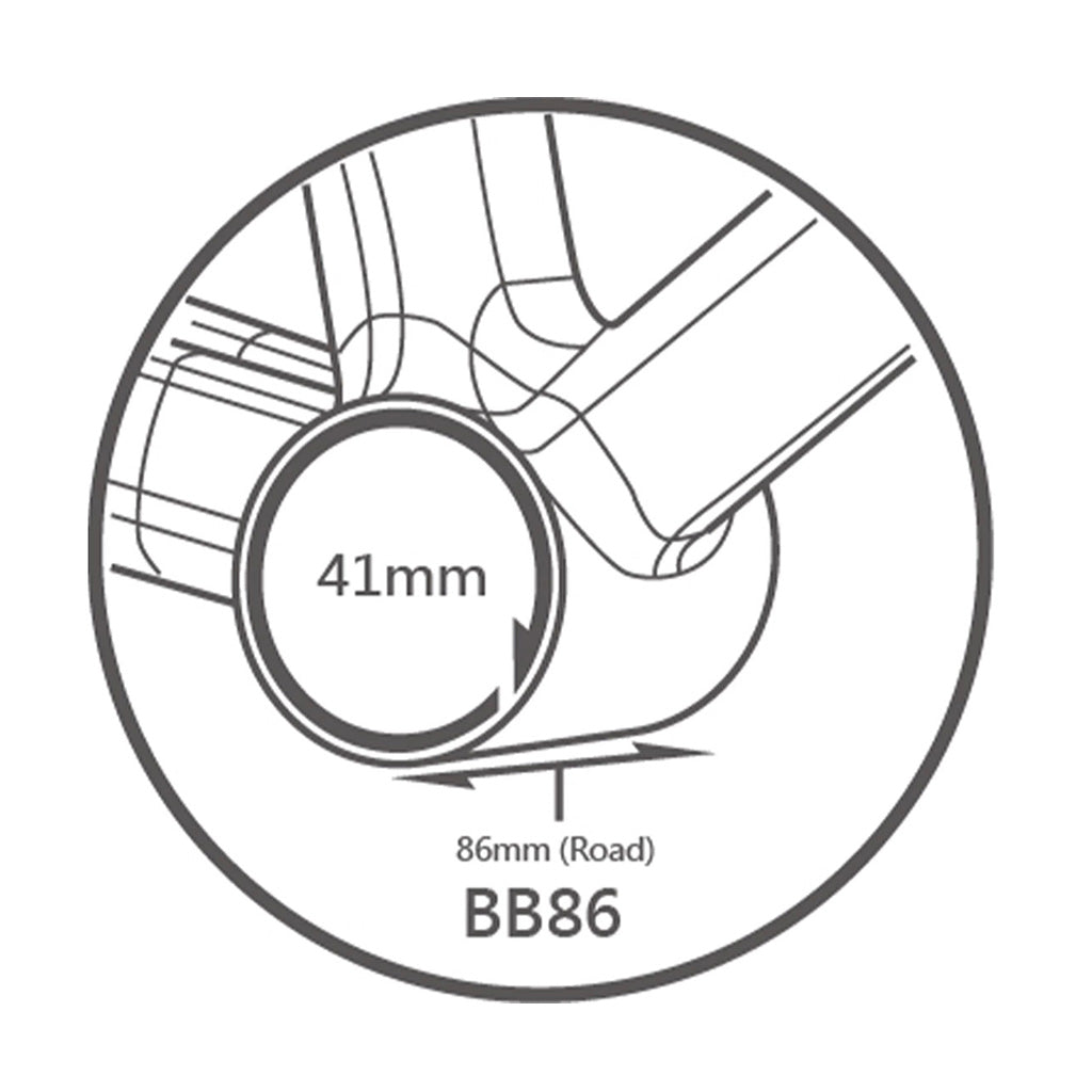 Tripeak BB86 Pressfit Bottom Bracket Ceramic 3-in-1 Shimano/SRAM/Rotor (86mm)
