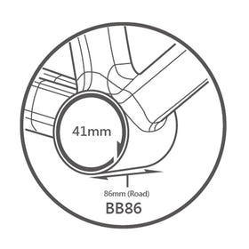 Tripeak BB86 Pressfit Bottom Bracket Ceramic 3-in-1 Shimano/SRAM/Rotor (86mm)