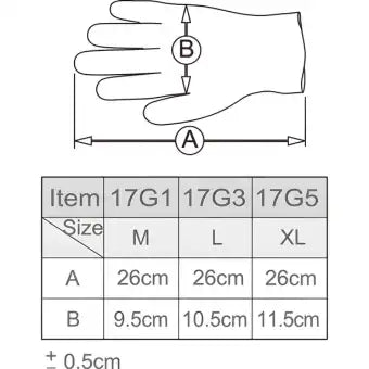 IceToolz 17G1 NBR Gloves