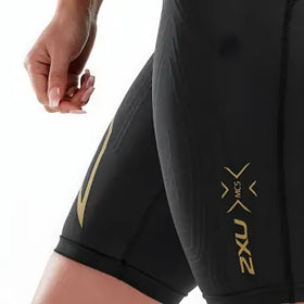 2XU MCS Run Shorts-M-Black/Gold Reflective