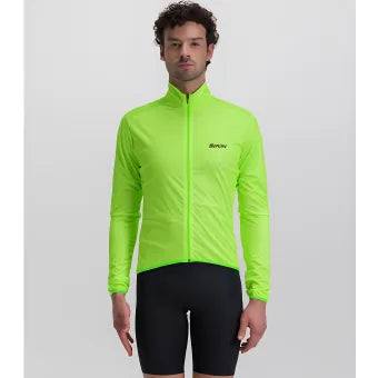Santini Nebula Wind Jacket-Fluo Green