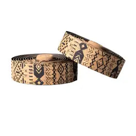 BTP Natural Cork Bartape-Black/Pattern