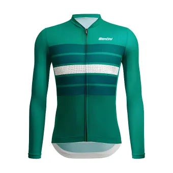 Santini Eco Sleek Bengal Long Sleeve Jersey-Green