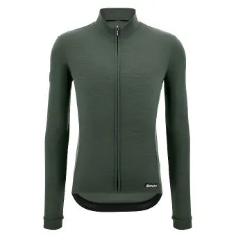 Santini Impetus Long Sleeve Jersey-Military Green