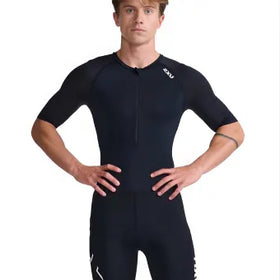 Mt7043D Core Sleeved Trisuit-Black/White-M