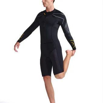 2XU MW5479C Propel SwimRun Wetsuit-Black/Ambition-M