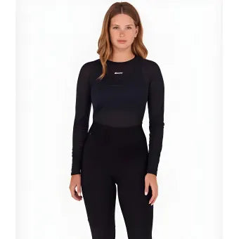 Santini Dry Winter Unisex Baselayer (Full Sleeves)-Black