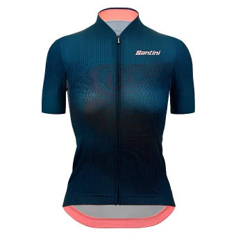 Santini Wmn Delta Vortex Jersey-Teal
