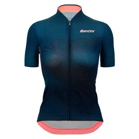 Santini Wmn Delta Vortex Jersey-Teal