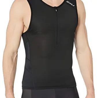 2XU Perform Tri Singlet-M-Black/Black