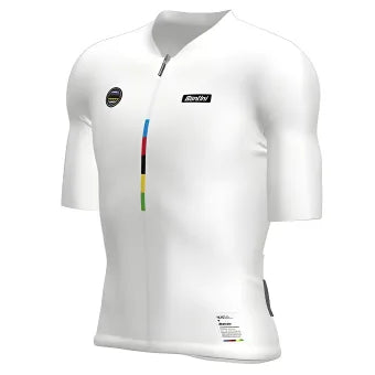 Santini UCI World Champion Mondo Unisex Jersey-White