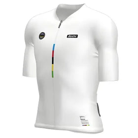 Santini UCI World Champion Mondo Unisex Jersey-White