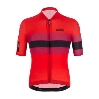 Santini Eco Sleek Bengal Jersey-Red