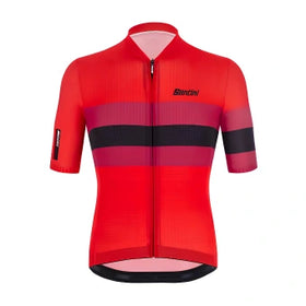 Santini Eco Sleek Bengal Jersey-Red
