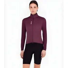 Santini Magic Unisex Packable Waterproof Jacket-Burgundy