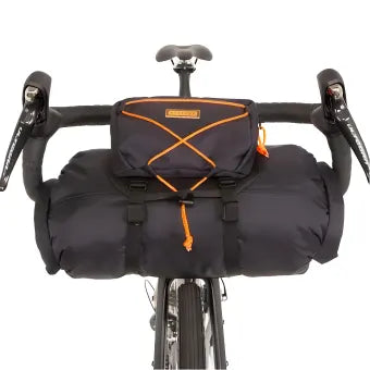 Restrap Handlebar Bag-Black/Orange (Small)