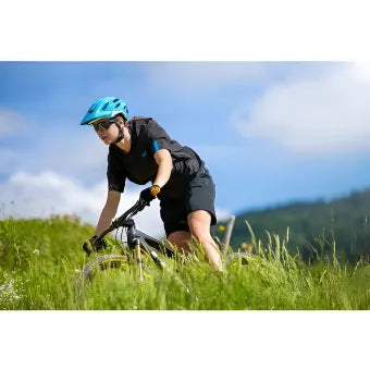 Santini MTB Sasso Jersey-Black/Turquoise