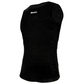 Santini Alpha Winter Unisex Baselayer (Sleeveless)-Black