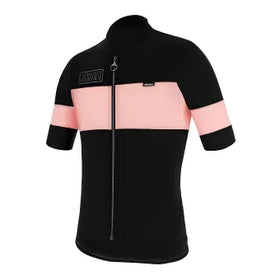 Santini Eroica Gazza Wool Jersey-Black