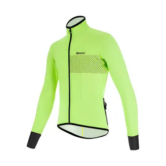 Santini Guard Nimbus Rain & Wind Jacket-Fluo Green
