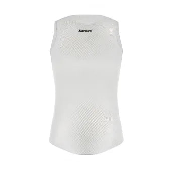Santini Alpha Winter Baselayer (Sleeveless)-White