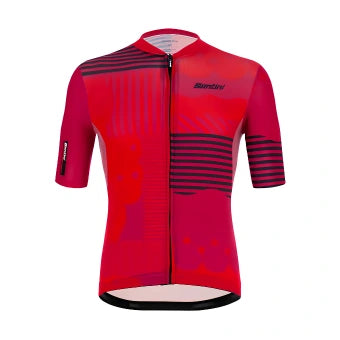 Santini Delta Optic Jersey-Red