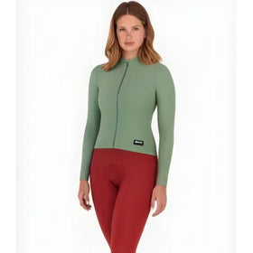 Santini Ready To Ride Unisex Long Sleeve Jersey-Sage Green