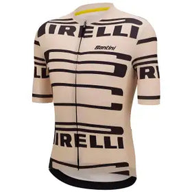 Santini Pirelli Sport Club Unisex Jersey-Beige