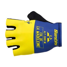 Santini Maillot Jaune Col De La Madeleine Gloves-Print