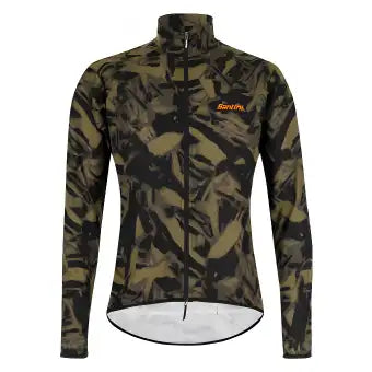Santini Nebula Gravel Wind Jacket-Military Green