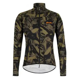 Santini Nebula Gravel Wind Jacket-Military Green