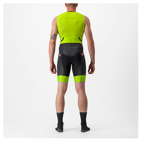FREE SANREMO 2 SUIT SLEEVELESS-ELECTRIC LIME/NIAGARA BLUE