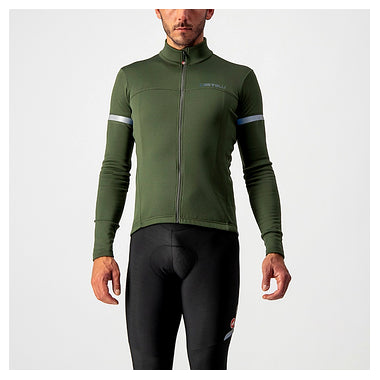 FONDO 2 JERSEY (WINTER)-MILITARY GREEN/SILVER REFLEX
