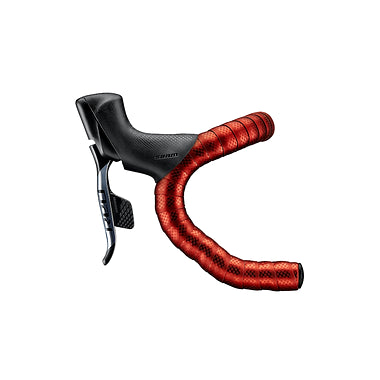 Ciclovation BT Advanced Bar Tape,POLY TOUCH_Vapor Metallic, Soul Red.