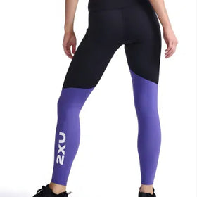 2XU WA6613B Form Splice Hi-Rise Comp Tight-M-Black/Liberty