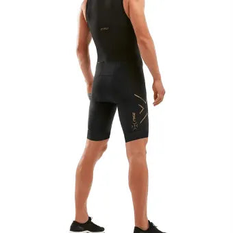 2XU Compression Full Zip Trisuit-S-Black/Gold