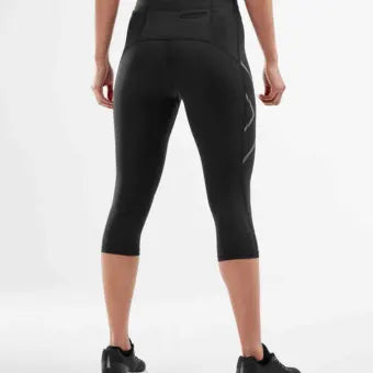 WA5333B MCS Run Comp 3/4 Tights BLK/BRF S