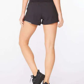 2XU Aero 2-in-1 3Inch Shorts-M-Black/Silver Reflective