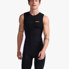 2XU Propel Swimskin-Black/Turmeric-L