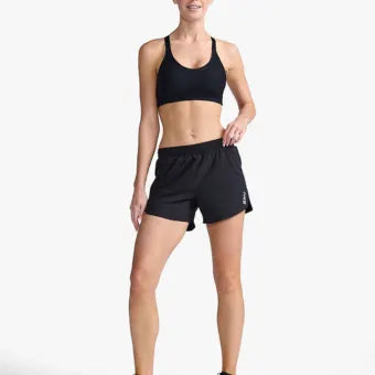 2XU WR6935B Aero 5 Inch Shorts-Black/Silver Reflective-M