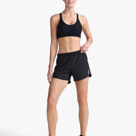 2XU WR6935B Aero 5 Inch Shorts-Black/Silver Reflective-M