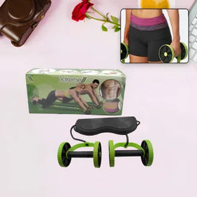 Professional Fitness Imported Ab Builder Ab Care Xtreme Fitness Resistance Exerciser Resistance Tube Ab Slimmer Rope Exerciser Body Building Home Gym Trainer for Both Men & Women (1 Pc)