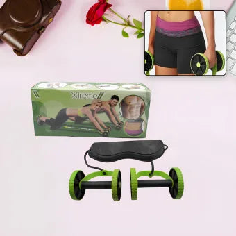 Professional Fitness Imported Ab Builder Ab Care Xtreme Fitness Resistance Exerciser Resistance Tube Ab Slimmer Rope Exerciser Body Building Home Gym Trainer for Both Men & Women (1 Pc)
