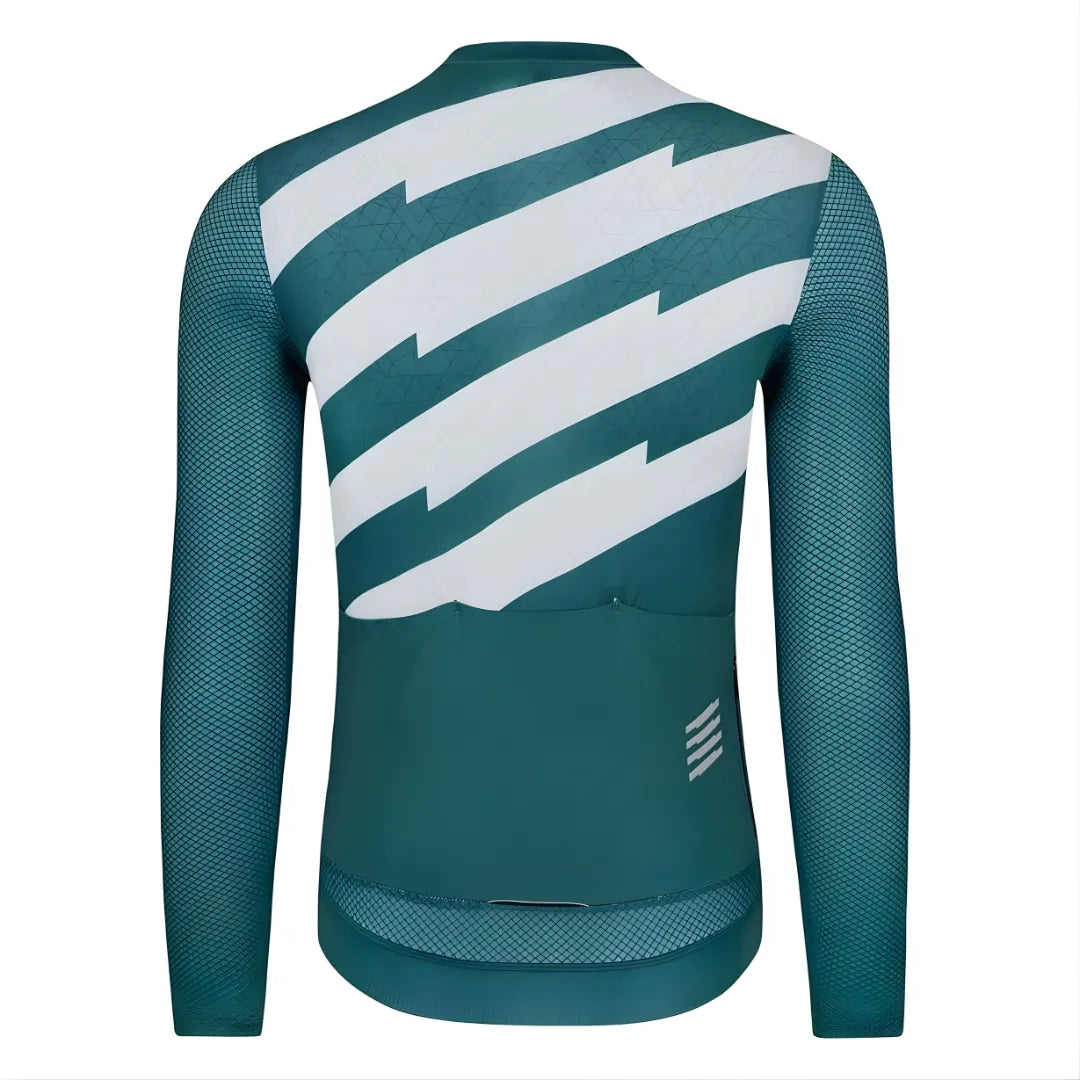 Skull Monton Friday Long Sleeve Jersey-Pine Green