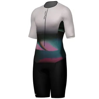 Santini Viper Long Distance Trisuit (Short Sleeve)-Black