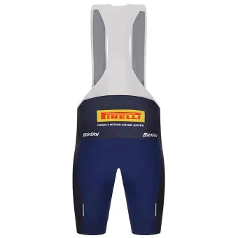 Santini Trek Factory Racing Bibshorts-Navy Blue