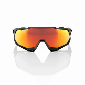 100% SPEEDTRAP - Soft Tact Black - HiPER Red Multilayer Mirror Lens